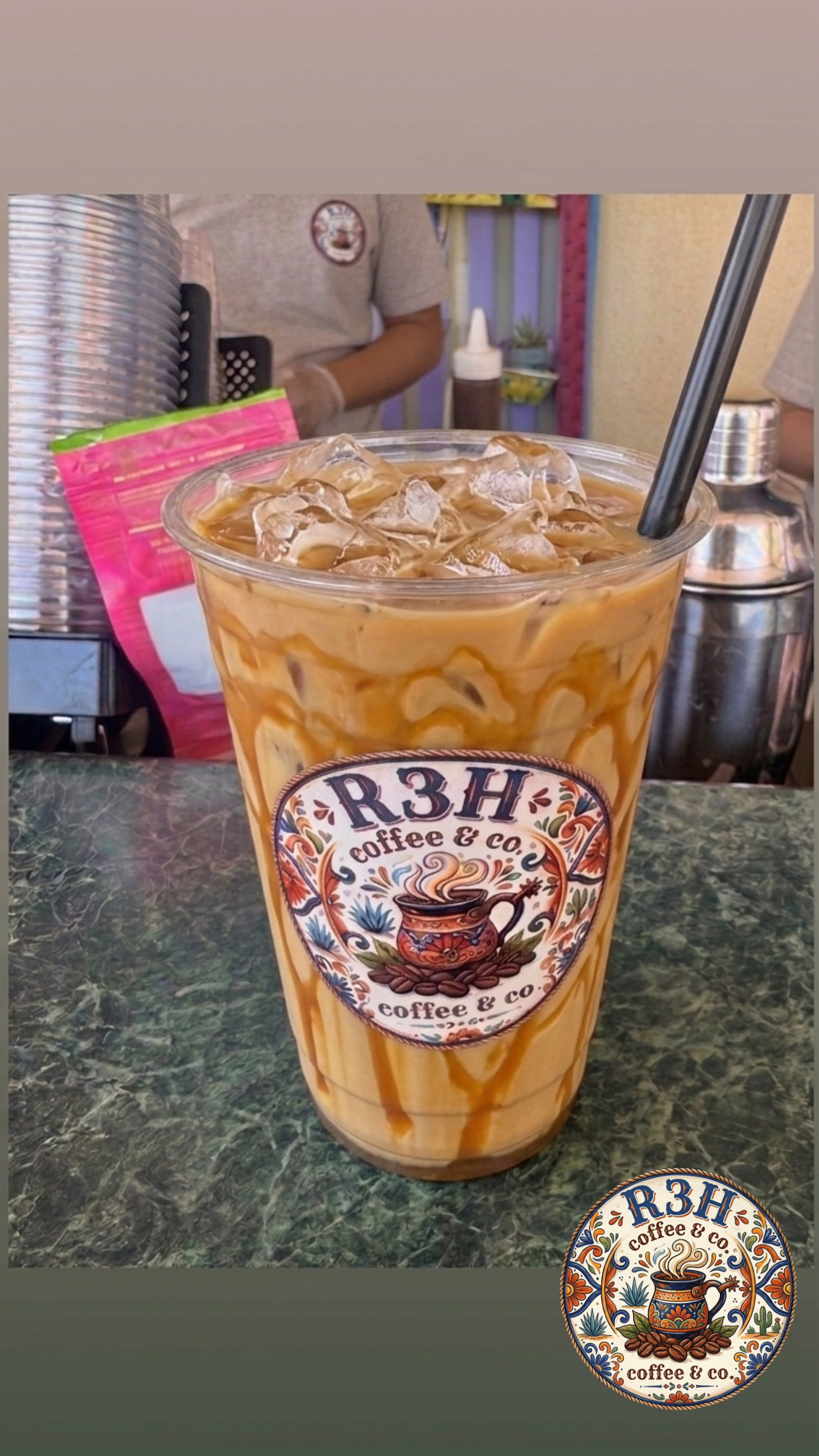 Caramel Iced Latte