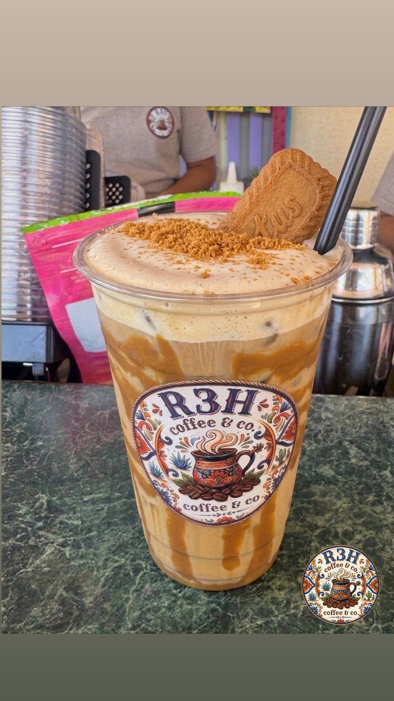 Biscoff Iced Latte